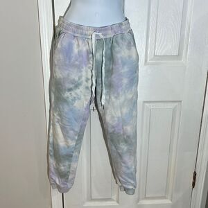 Fade Tie Dye cotton joggers size S